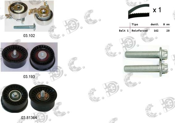 Autokit 04.5296 - Zobsiksnas komplekts adetalas.lv