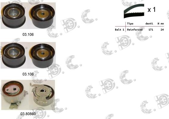 Autokit 04.5290 - Zobsiksnas komplekts adetalas.lv