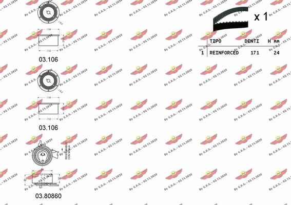 Autokit 04.5290 - Zobsiksnas komplekts adetalas.lv