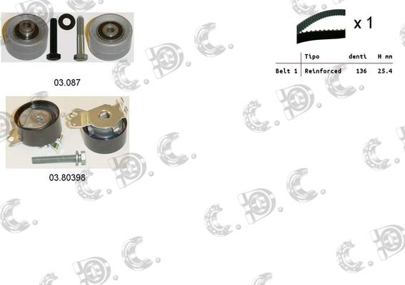 Autokit 04.5243 - Zobsiksnas komplekts adetalas.lv