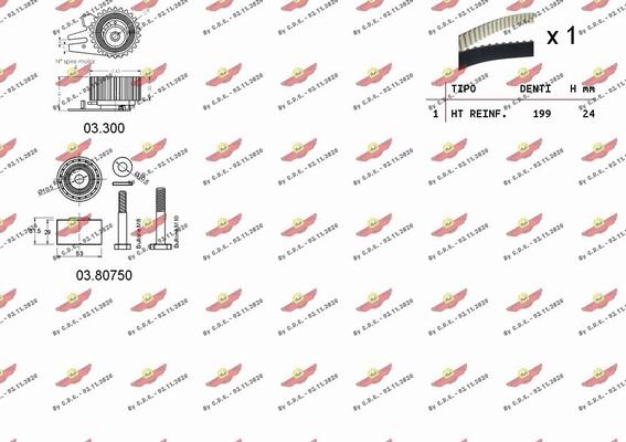 Autokit 04.5247 - Zobsiksnas komplekts adetalas.lv