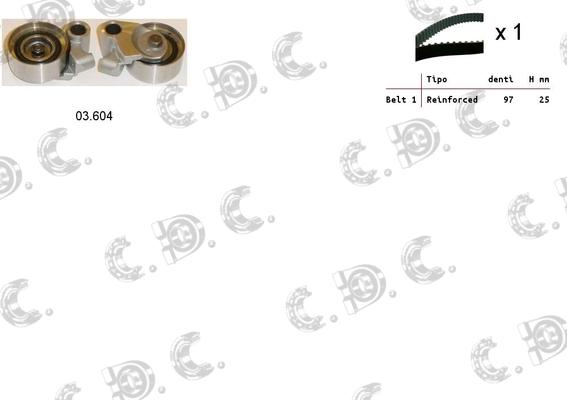 Autokit 04.5255 - Zobsiksnas komplekts adetalas.lv