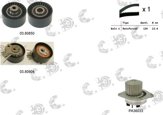 Autokit 04.5268PA - Ūdenssūknis + Zobsiksnas komplekts adetalas.lv