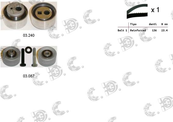 Autokit 04.5206 - Zobsiksnas komplekts adetalas.lv