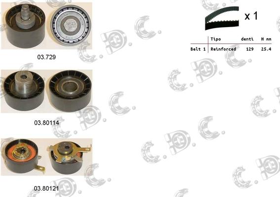 Autokit 04.5219 - Zobsiksnas komplekts adetalas.lv