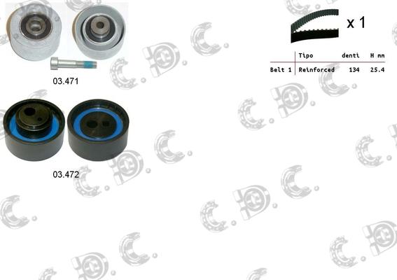 Autokit 04.5218 - Zobsiksnas komplekts adetalas.lv