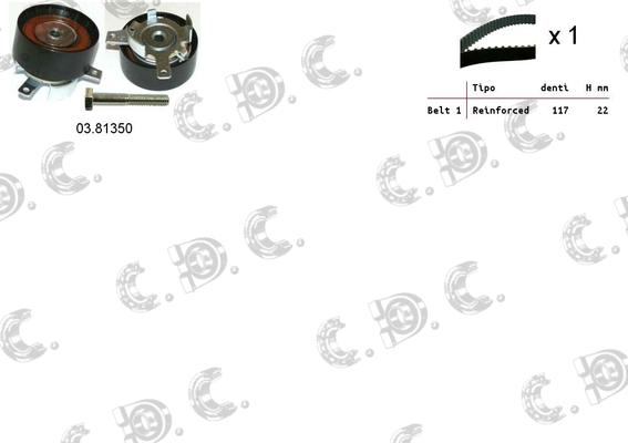 Autokit 04.5284 - Zobsiksnas komplekts adetalas.lv