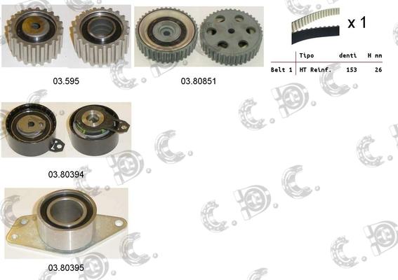 Autokit 04.5225 - Zobsiksnas komplekts adetalas.lv