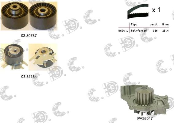 Autokit 04.5276PA2 - Ūdenssūknis + Zobsiksnas komplekts adetalas.lv