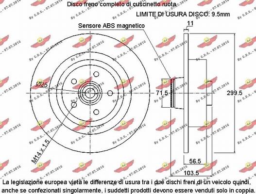 Autokit 01.98025 - Bremžu diski adetalas.lv