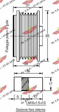 Autokit 03.80981 - Piedziņas skriemelis, Ģenerators adetalas.lv