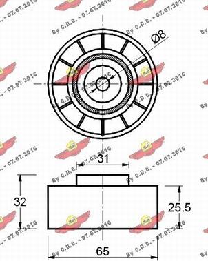 Autokit 03.80450 - Parazīt / Vadrullītis, Ķīļrievu siksna adetalas.lv