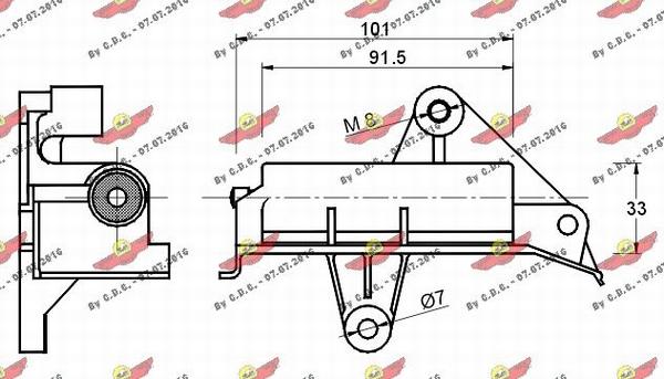 Autokit 03.80597 - Mierinātājs, Zobsiksna adetalas.lv