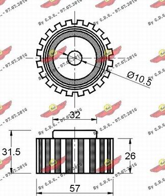 Autokit 03.80503 - Parazīt / Vadrullītis, Zobsiksna adetalas.lv