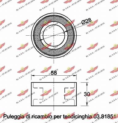 Autokit 03.80675 - Parazīt / Vadrullītis, Zobsiksna adetalas.lv