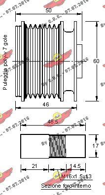 Autokit 03.81448 - Piedziņas skriemelis, Ģenerators adetalas.lv