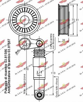 Autokit 03.81585 - Siksnas spriegotājs, Ķīļsiksna adetalas.lv