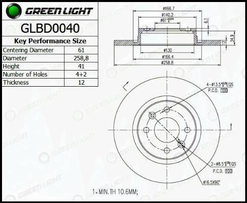 AutomotiveAdriado GLBD0040 - Bremžu diski adetalas.lv