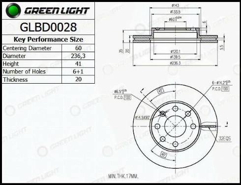 AutomotiveAdriado GLBD0028 - Bremžu diski adetalas.lv