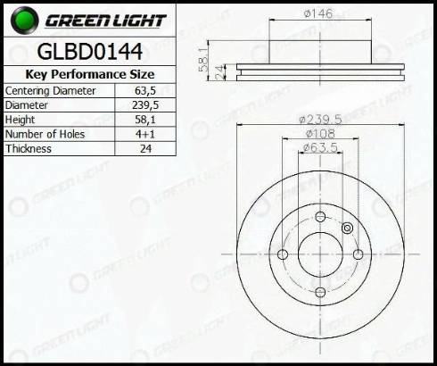 AutomotiveAdriado GLBD0144 - Bremžu diski adetalas.lv