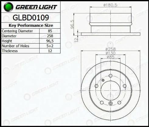 AutomotiveAdriado GLBD0109 - Bremžu diski adetalas.lv