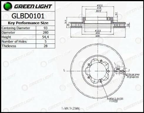 AutomotiveAdriado GLBD0101 - Bremžu diski adetalas.lv