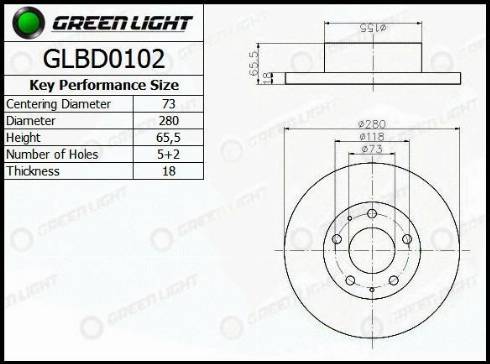 AutomotiveAdriado GLBD0102 - Bremžu diski adetalas.lv