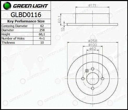 AutomotiveAdriado GLBD0116 - Bremžu diski adetalas.lv