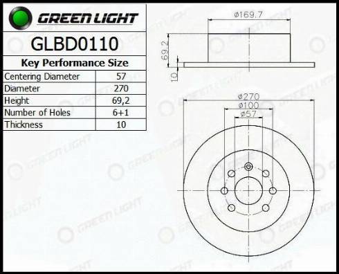 AutomotiveAdriado GLBD0110 - Bremžu diski adetalas.lv