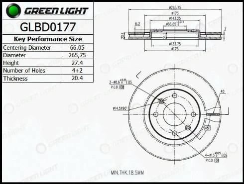 AutomotiveAdriado GLBD0177 - Bremžu diski adetalas.lv