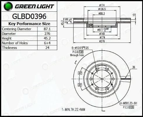 AutomotiveAdriado GLBD0396 - Bremžu diski adetalas.lv