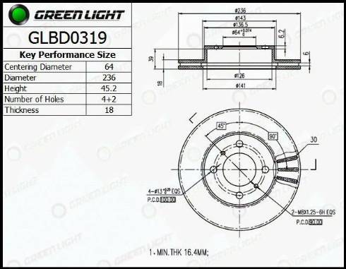 AutomotiveAdriado GLBD0319 - Bremžu diski adetalas.lv