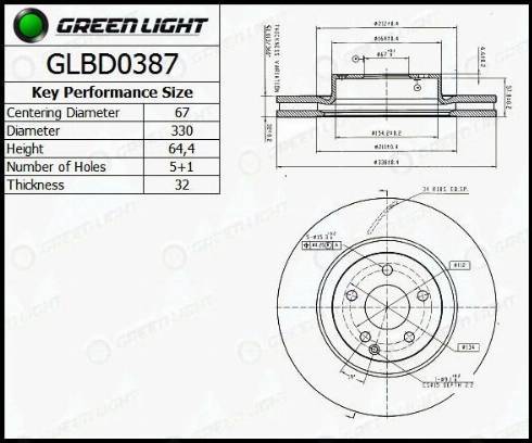 AutomotiveAdriado GLBD0387 - Bremžu diski adetalas.lv