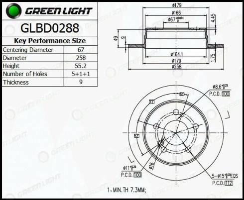 AutomotiveAdriado GLBD0288 - Bremžu diski adetalas.lv