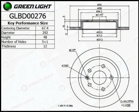 AutomotiveAdriado GLBD0276 - Bremžu diski adetalas.lv