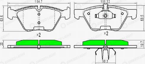 AutomotiveAdriado GLBP0080 - Bremžu uzliku kompl., Disku bremzes adetalas.lv