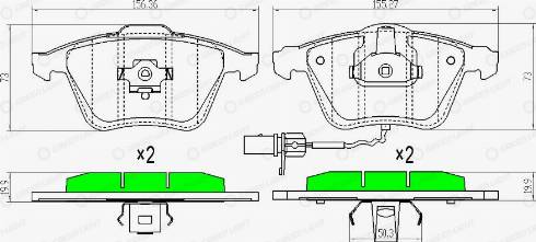 AutomotiveAdriado GLBP0031 - Bremžu uzliku kompl., Disku bremzes adetalas.lv