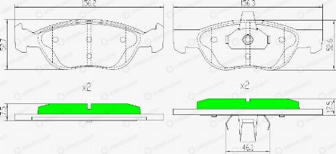 AutomotiveAdriado GLBP0131 - Bremžu uzliku kompl., Disku bremzes adetalas.lv