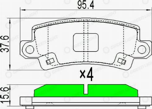 AutomotiveAdriado GLBP0248 - Bremžu uzliku kompl., Disku bremzes adetalas.lv