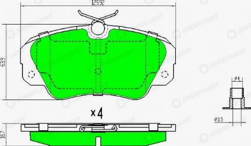 AutomotiveAdriado GLBP0213 - Bremžu uzliku kompl., Disku bremzes adetalas.lv