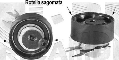 Autoteam A03128 - Spriegotājrullītis, Gāzu sadales mehānisma piedziņas siksna adetalas.lv