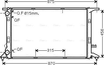 Ava Quality Cooling AIA2292 - Radiators, Motora dzesēšanas sistēma adetalas.lv