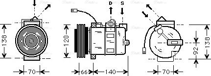 Ava Quality Cooling AI K150 - Kompresors, Gaisa kond. sistēma adetalas.lv