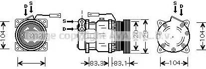 Ava Quality Cooling AL K093 - Kompresors, Gaisa kond. sistēma adetalas.lv