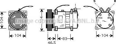 Ava Quality Cooling AL K104 - Kompresors, Gaisa kond. sistēma adetalas.lv