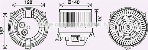 Ava Quality Cooling AU8230 - Elektromotors, Salona ventilācija adetalas.lv