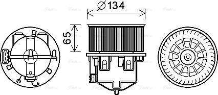 Ava Quality Cooling AU8221 - Salona ventilators adetalas.lv