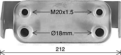 Ava Quality Cooling AU3345 - Eļļas radiators, Automātiskā pārnesumkārba adetalas.lv