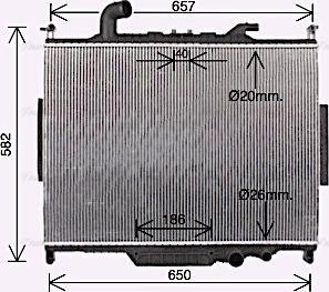 Ava Quality Cooling AU2336 - Radiators, Motora dzesēšanas sistēma adetalas.lv