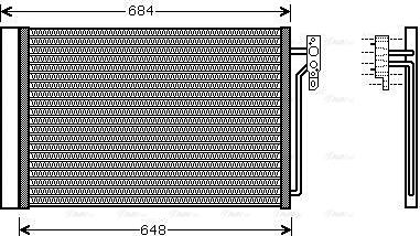 Ava Quality Cooling AUA5182D - Kondensators, Gaisa kond. sistēma adetalas.lv